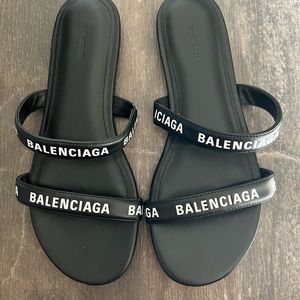 Balenciaga Round Flat Sandal